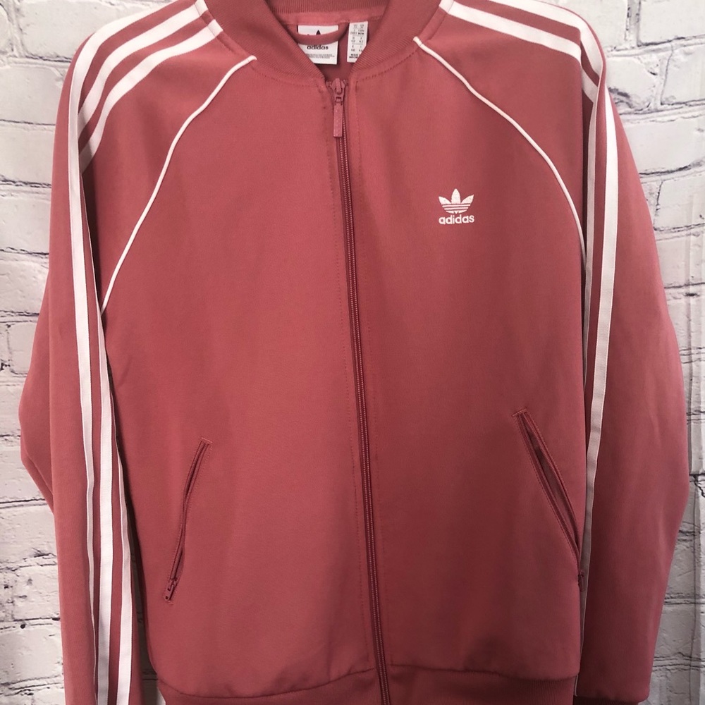 Women Adidas Jacket- Trace Maroon color, Like New